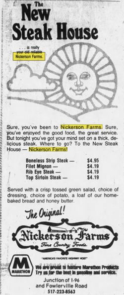Nickerson Farms - Jan 1977 Ad (newer photo)